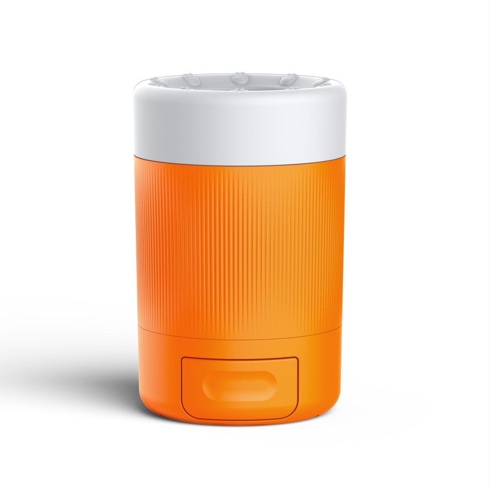 eprolo orange and white pet foot washing cup with soft bristles for cleaning pet paws