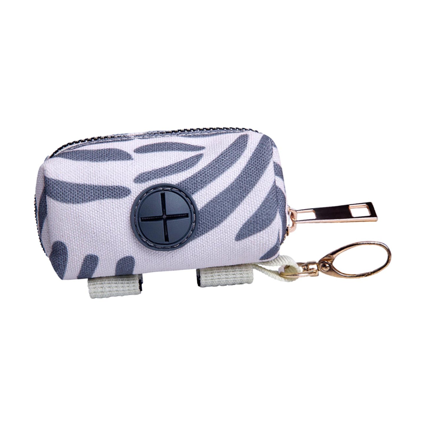 VaultHaus stylish pet waste bag dispenser with zipper and clip for easy access on walks