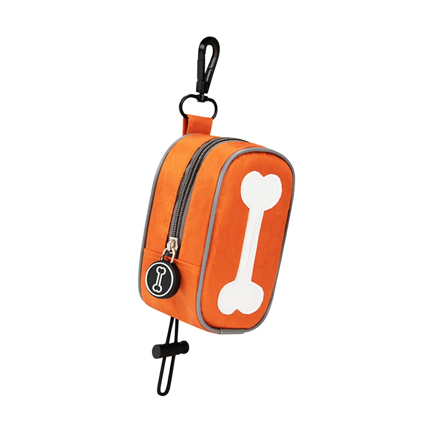 VaultHaus Orange Pet Waste Bag Dispenser with Clip for Convenient Pet Clean-Up