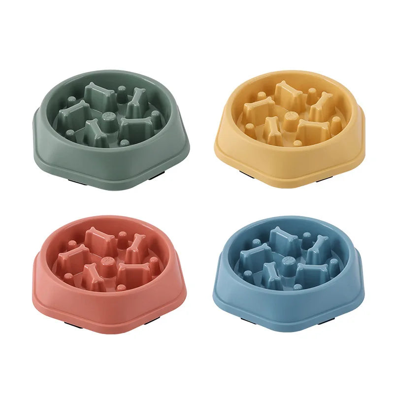 VaultHaus slow feeder Anti-choking dog bowl in four colors for safe and enjoyable feeding