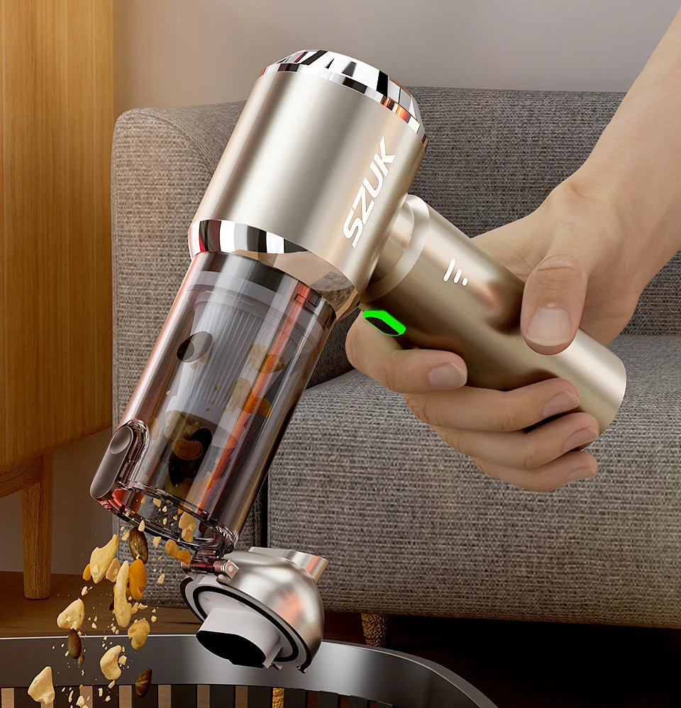 VaultHaus portable car vacuum cleaner for effective cleaning of vehicle interiors and tight spaces