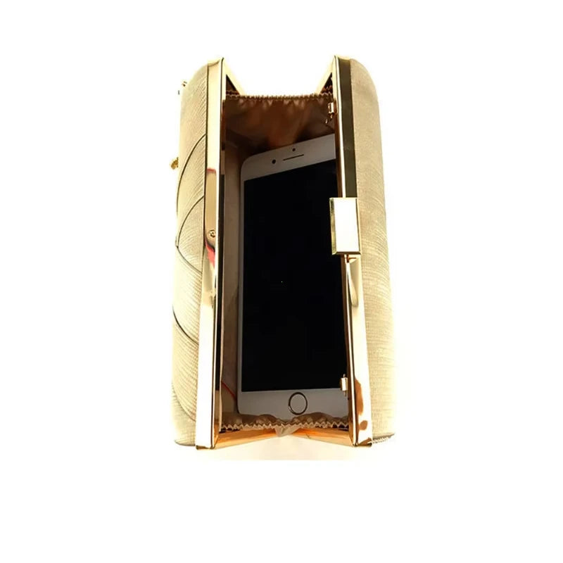 VaultHaus Tassel evening clutch purse with space for phone and elegant design
