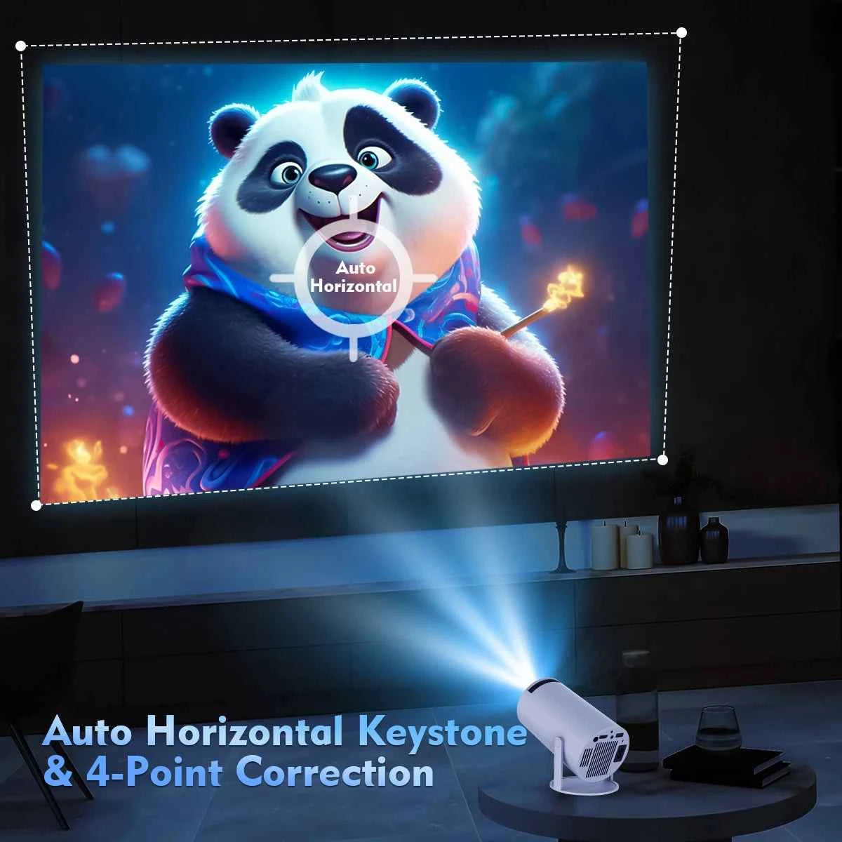 4K Home Theater Projector with Stereo Sound