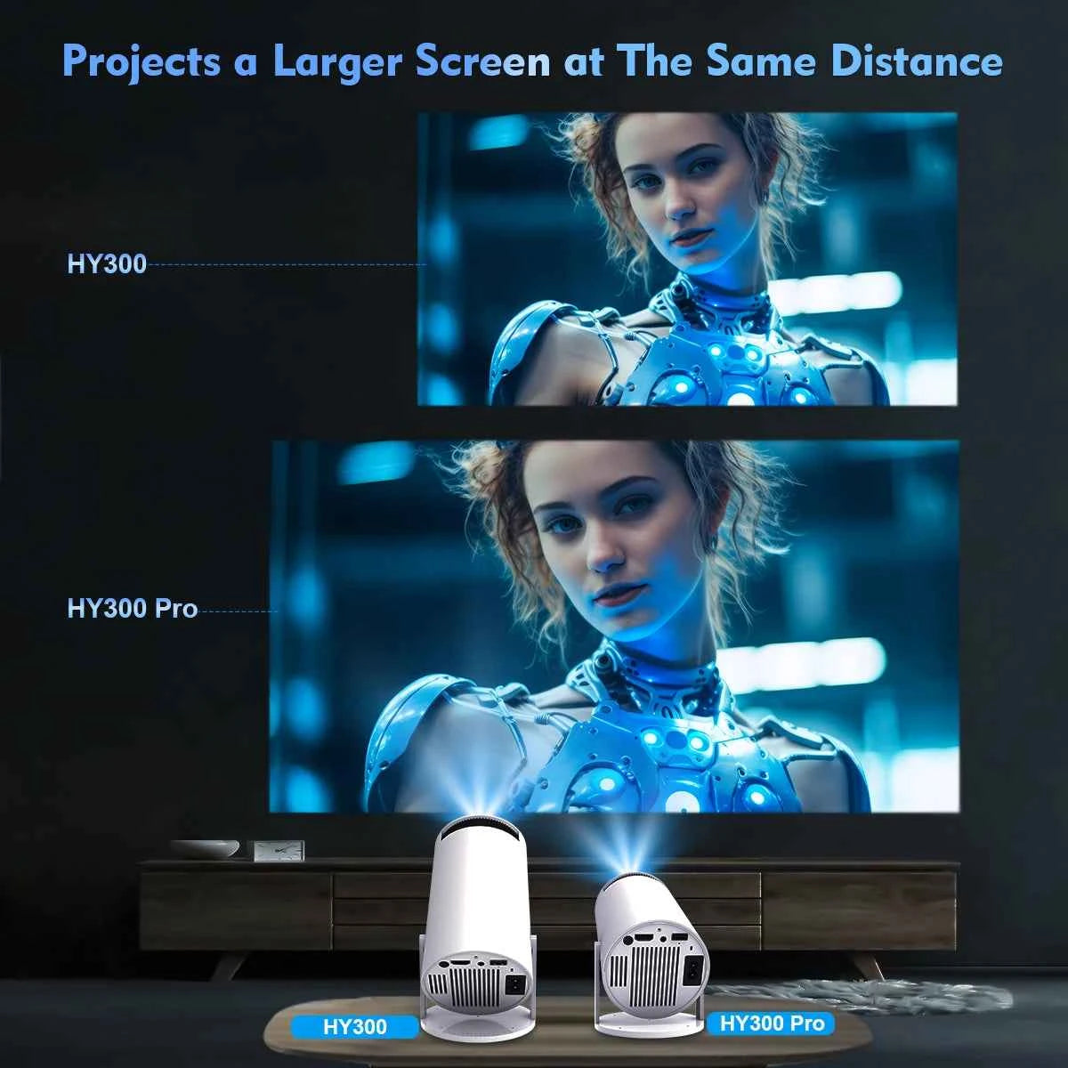 4K Home Theater Projector with Stereo Sound