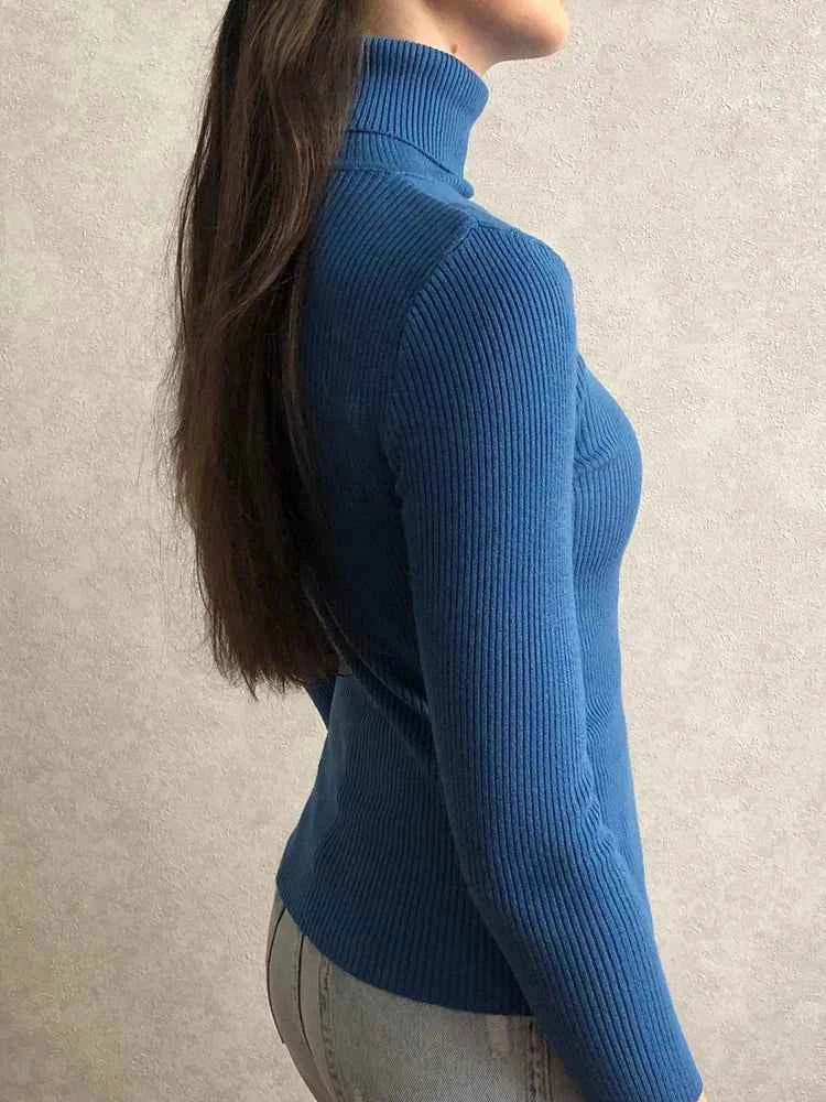 Autumn Winter Turtleneck Jumpers - Cozy & Chic