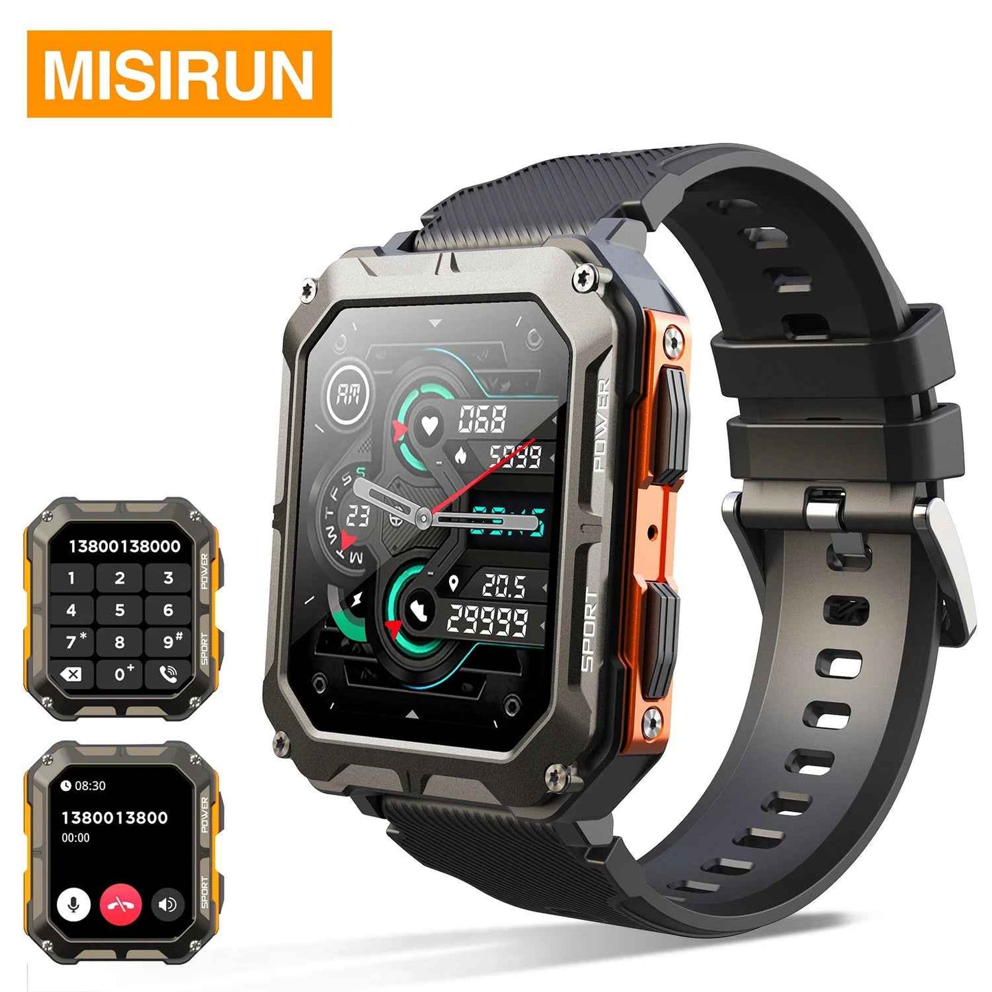 C20 Pro Smart Watch Men Rugged Design