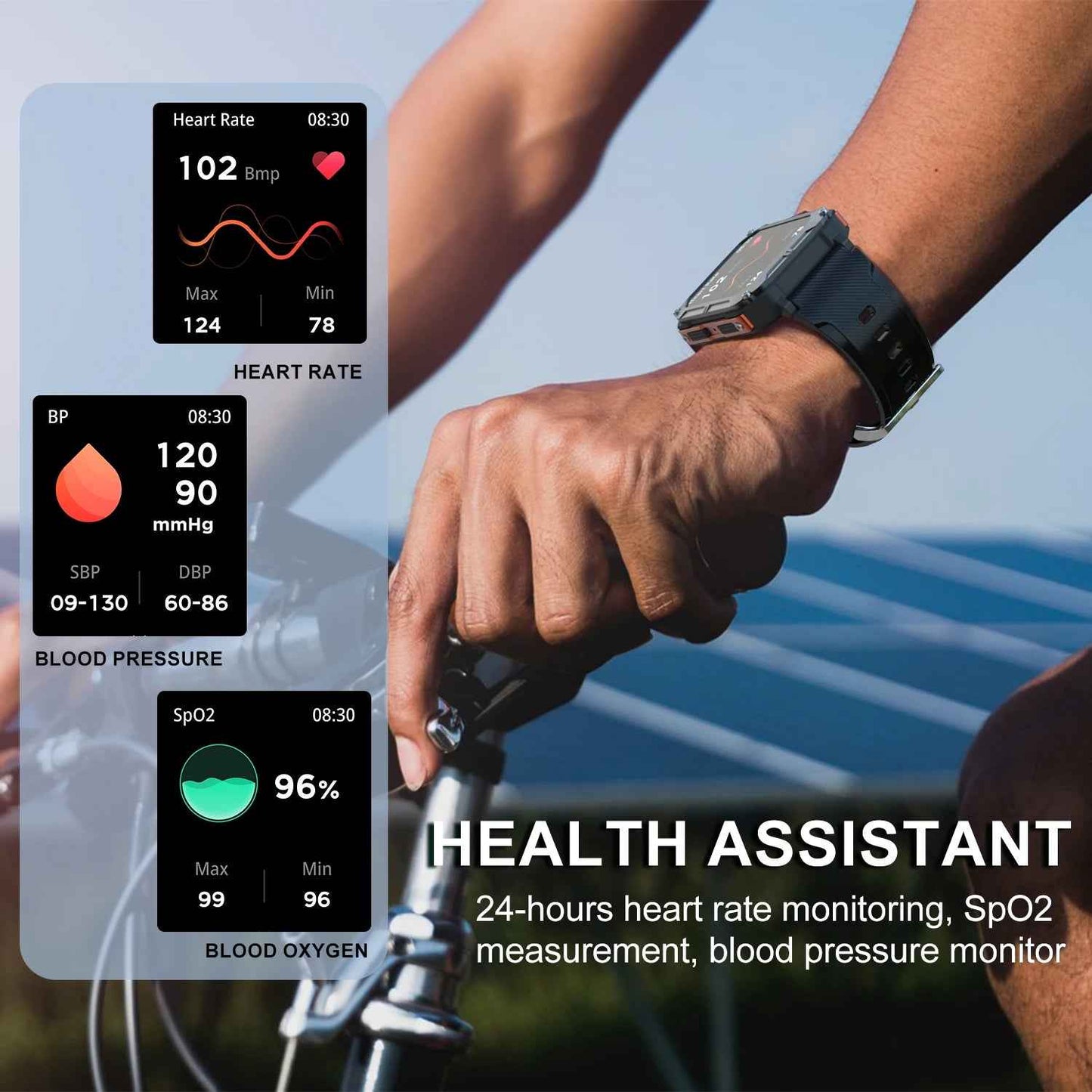 C20 Pro Smart Watch Men Rugged Design