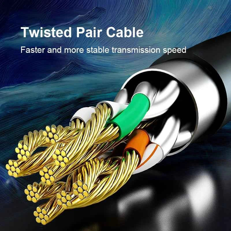 Gaming Ethernet Cable Cat8 40Gbps - Ultra Fast