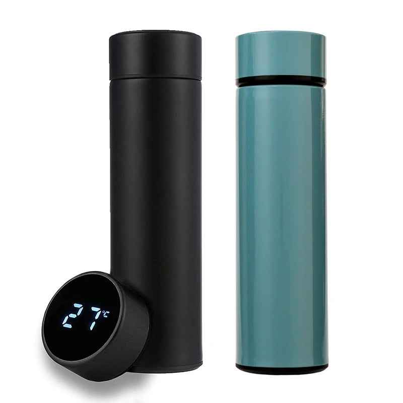 Smart Stainless Steel Water Bottle Temp Display