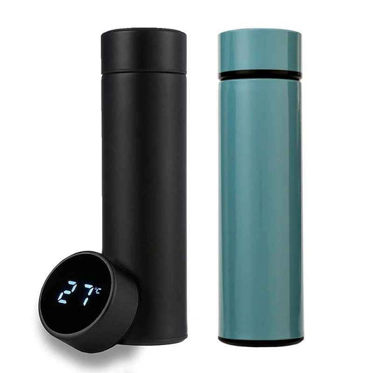 Smart Stainless Steel Water Bottle Temp Display