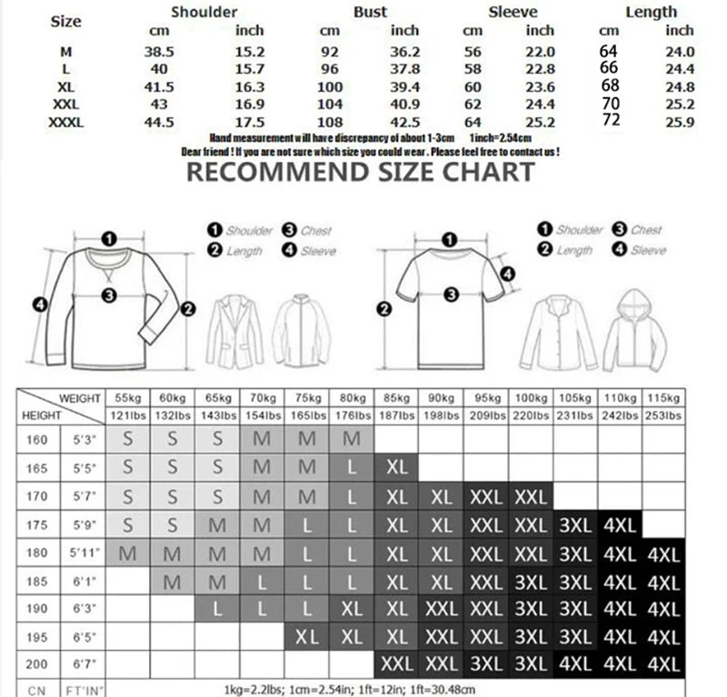VaultHaus Compression Gym Shirt for Men with Size Chart and Measurement Guidelines