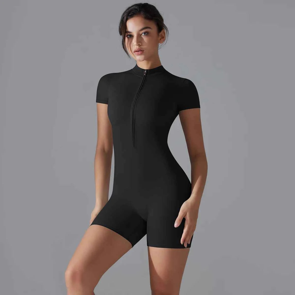 Short Sleeve Fitness Bodysuit Activewear
