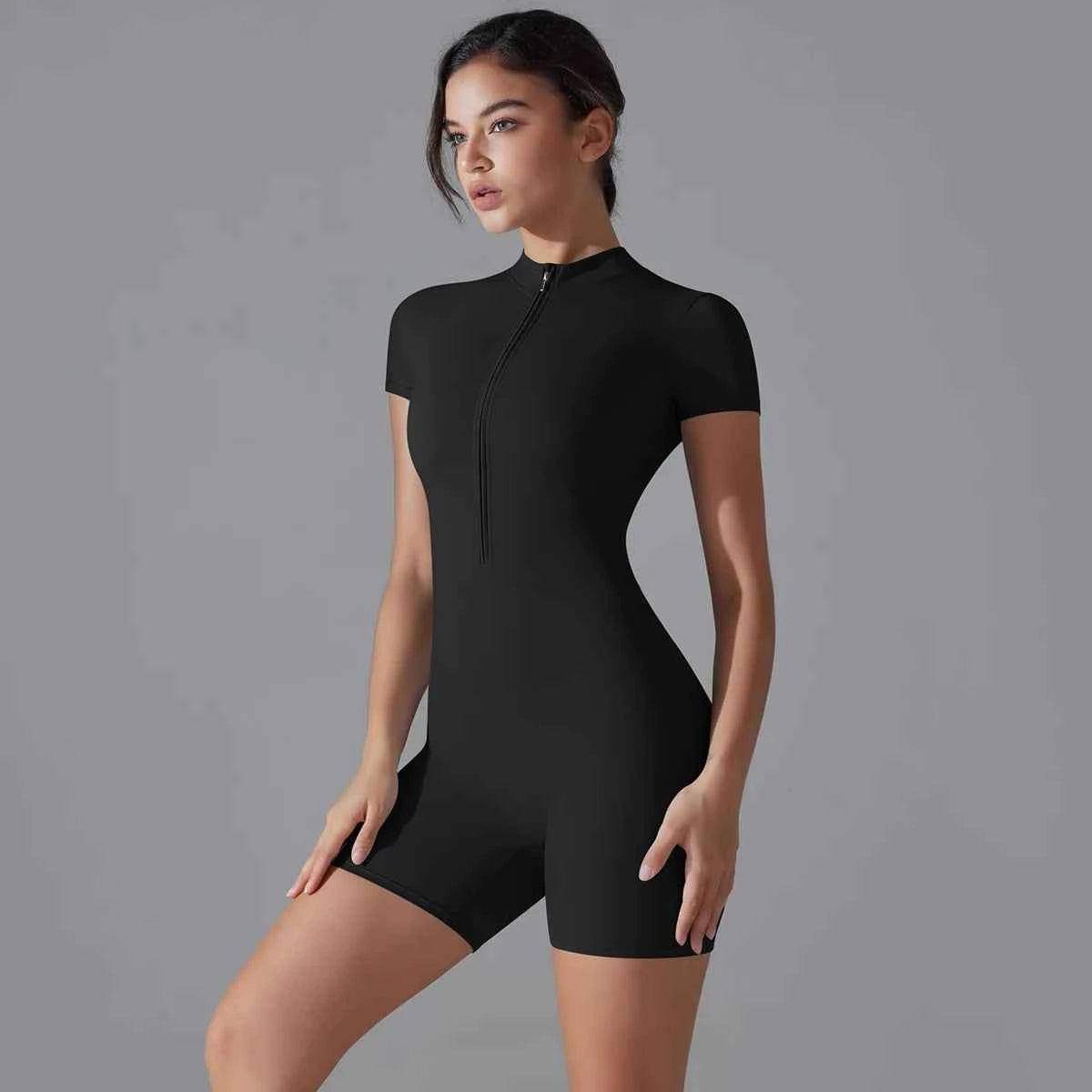 Short Sleeve Fitness Bodysuit Activewear