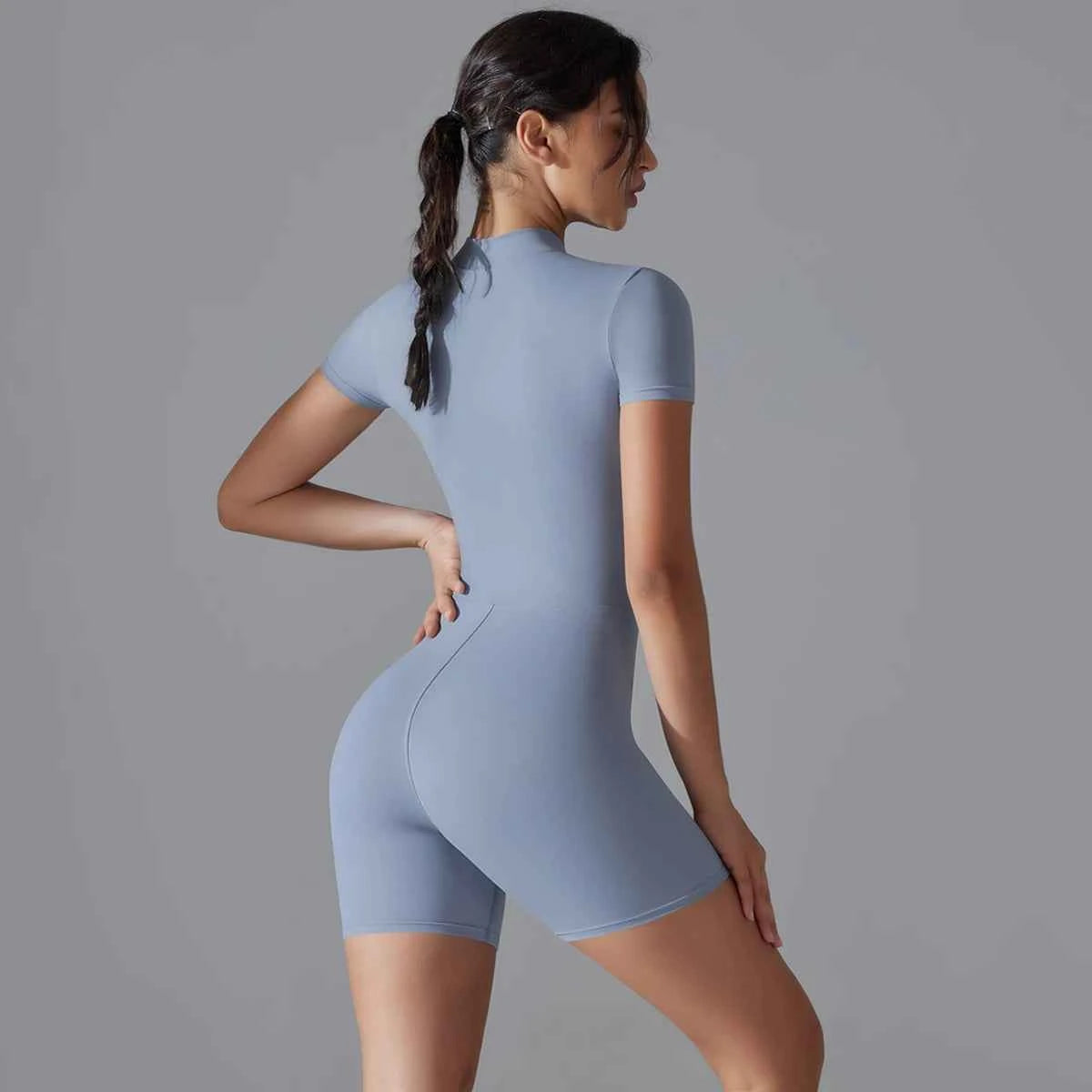 Short Sleeve Fitness Bodysuit Activewear
