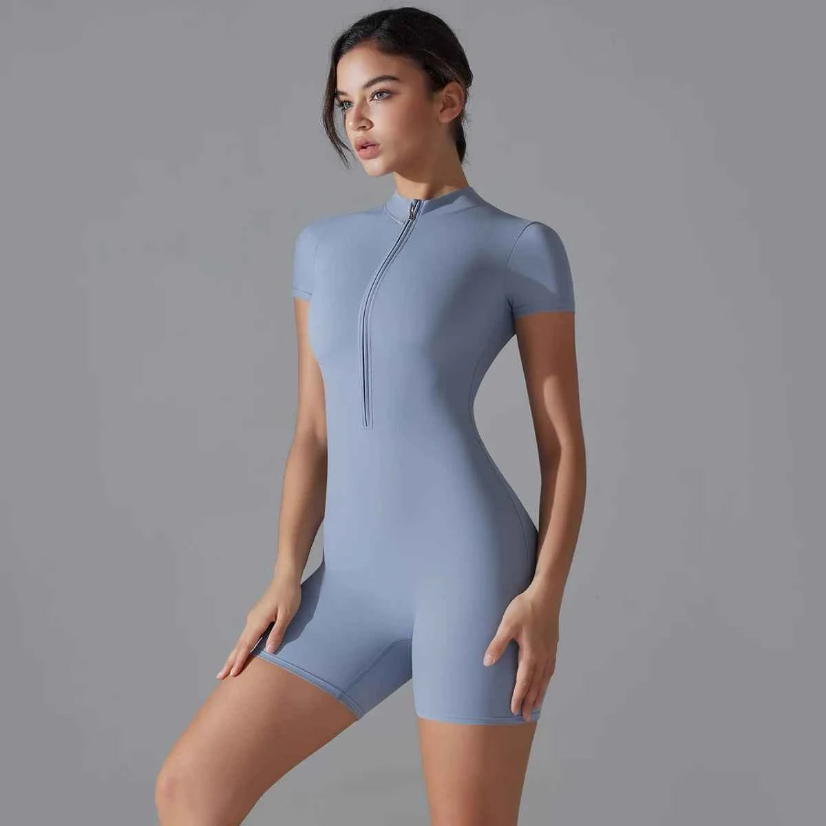Short Sleeve Fitness Bodysuit Activewear