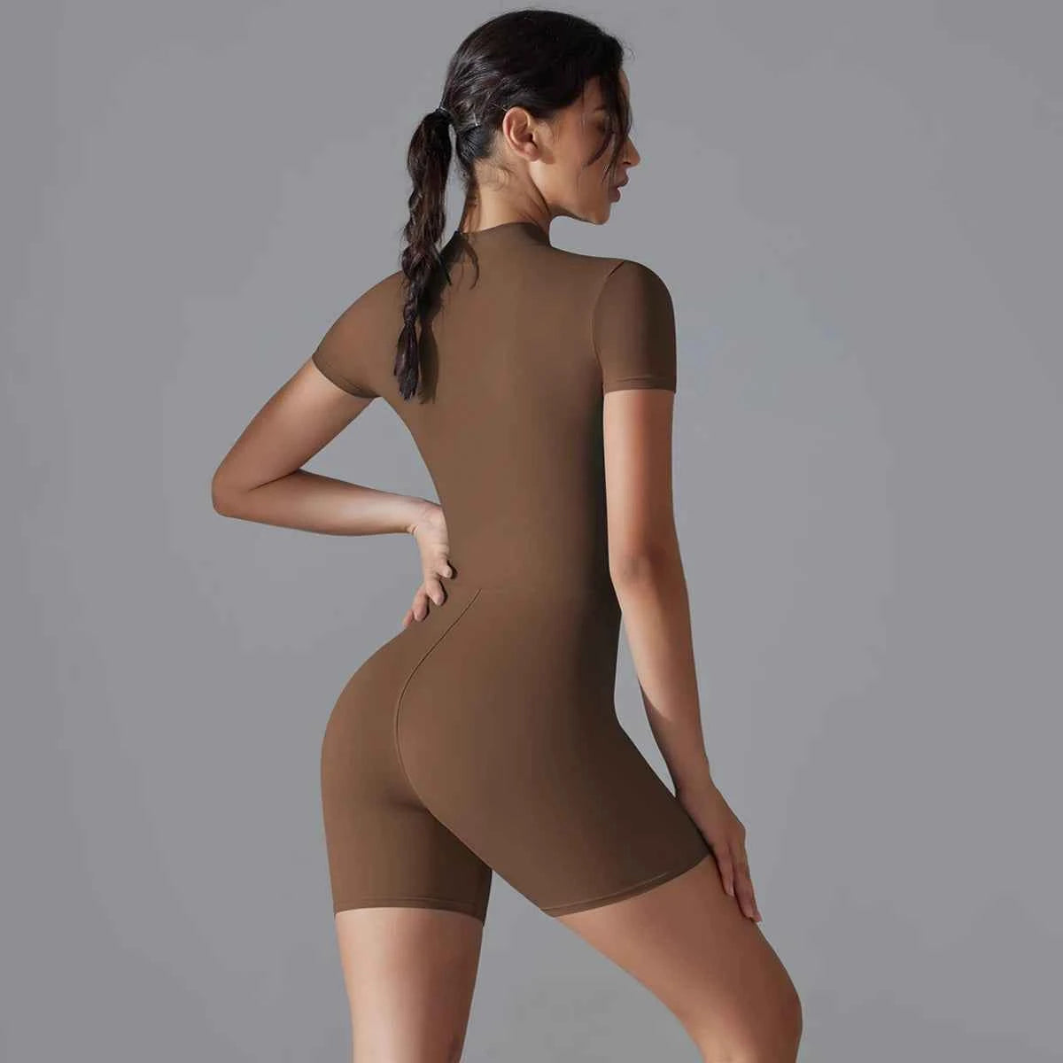 Short Sleeve Fitness Bodysuit Activewear