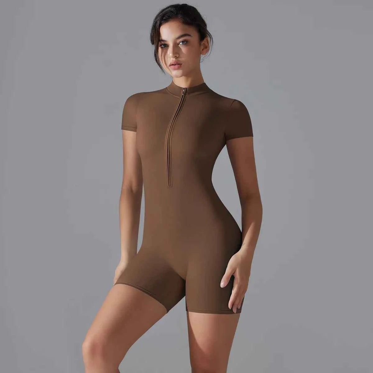 Short Sleeve Fitness Bodysuit Activewear