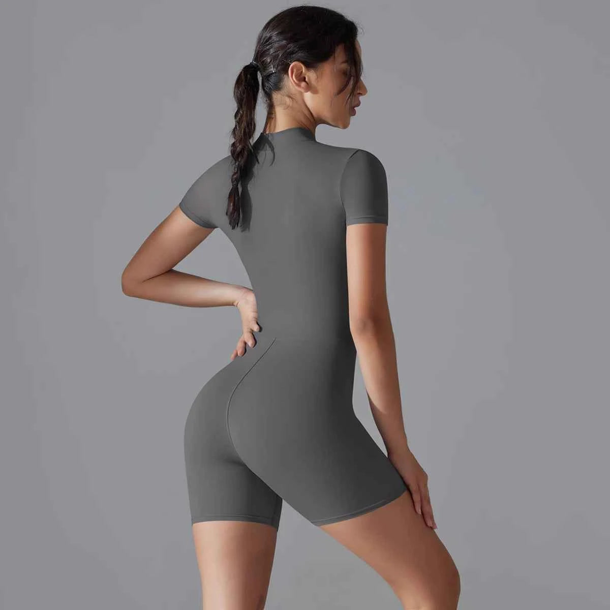 Short Sleeve Fitness Bodysuit Activewear
