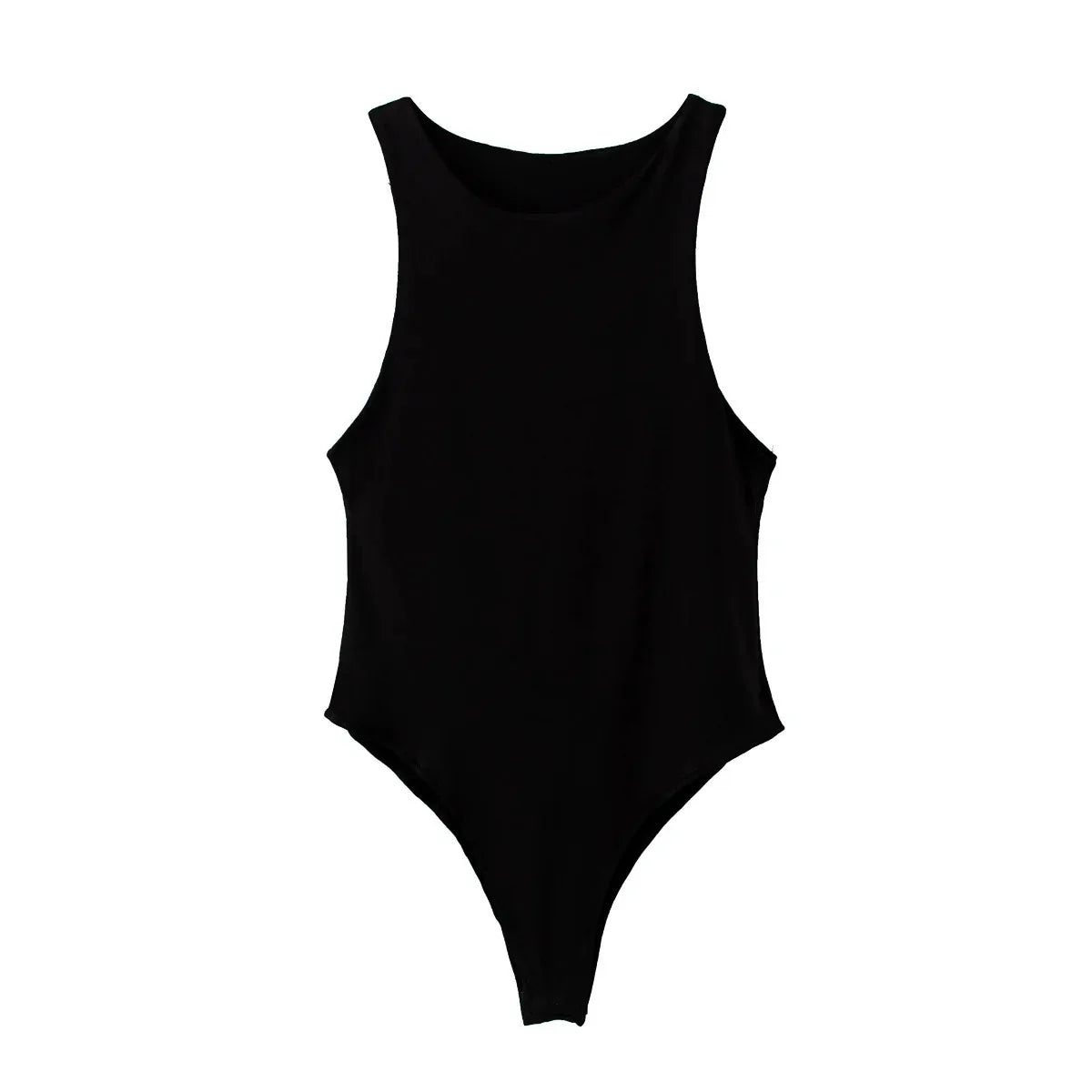 VaultHaus Summer Slim Bodysuit in Black with a Comfortable and Stylish Fit for Warm Weather