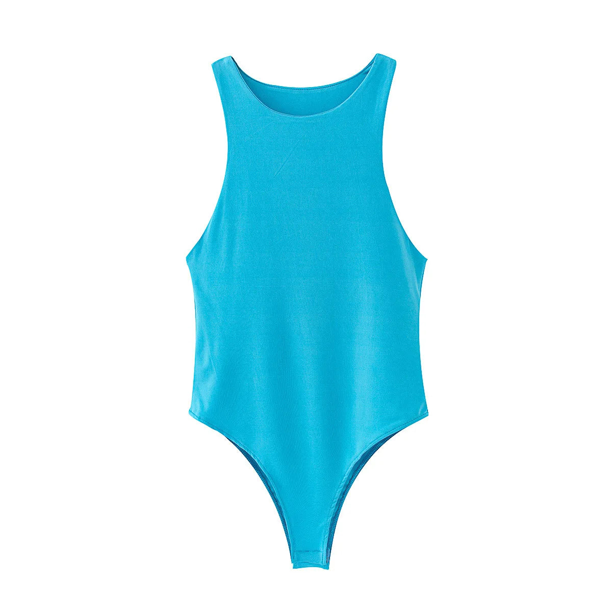 VaultHaus Summer Slim Bodysuit in Vibrant Blue for Stylish and Comfortable Warm Weather Wear