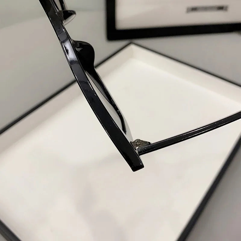 Close-up of black frames vintage cat eye sunglasses for women from VaultHaus accessories