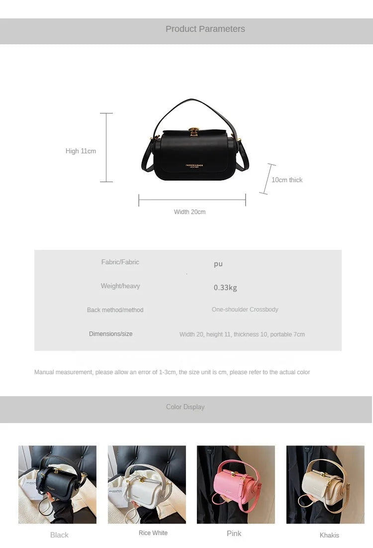 VaultHaus Women's Classic Versatile Retro Square Bag in Black, Rose White, Pink options with elegant design