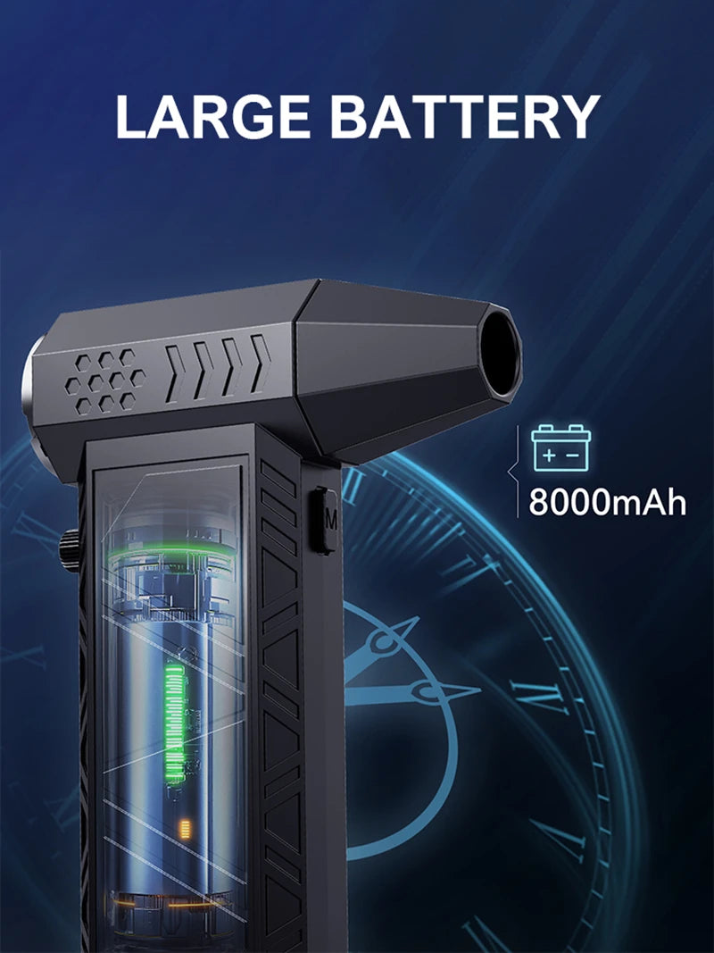 Xiaomi Fan 350000RPM Powerful Air Blower Vacuum Dust Cleaner Charging Brushless Turbo Jet Blower Dry with large battery