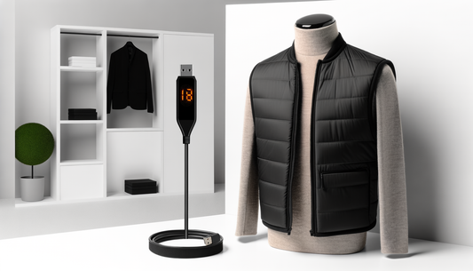 17-area usb infrared heated vest - winter electric jacket - 17-Area USB Infrared Heated Vest - Winter Electric Jacket