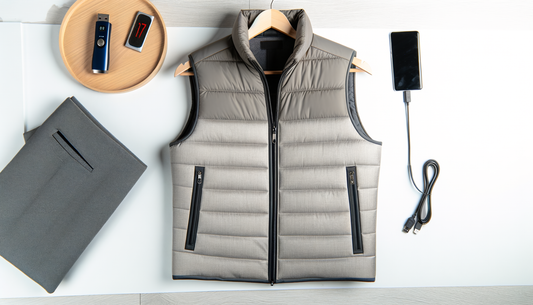17-area usb infrared heated vest - winter electric jacket - 17-Area USB Infrared Heated Vest - Winter Electric Jacket