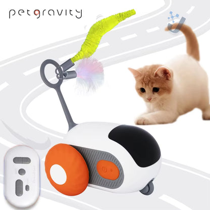 Pet Gravity Cat Smart Interactive Car Toy Automatic Moving Remote Mouse Indoor Kitty Ball Toys Controlled Car for Dogs Playing