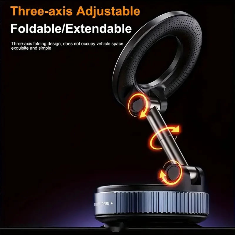 VaultHaus 360 degree magnetic car phone holder with three-axis adjustable foldable extendable design