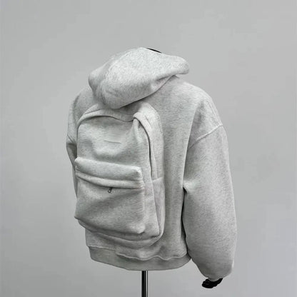 Hoodie with Integrated Backpack - VaultHaus