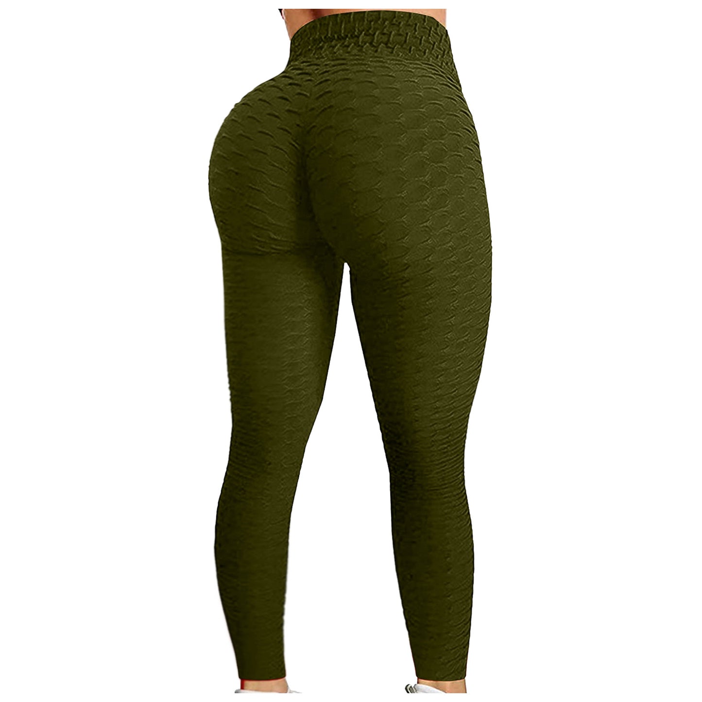 Damen Leggings mit hoher Taille, Yogahose, Bauchkontrolle, schlankmachende Booty-Leggings, Workout, Laufen, Po-Lift-Strumpfhose