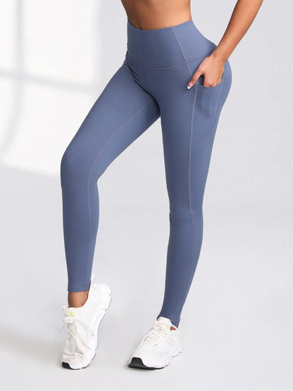 Women's Gym Leggings with Pocket Push Up High Waist Running Outdoors Sports Leggings Women Activewear Stretch Pants