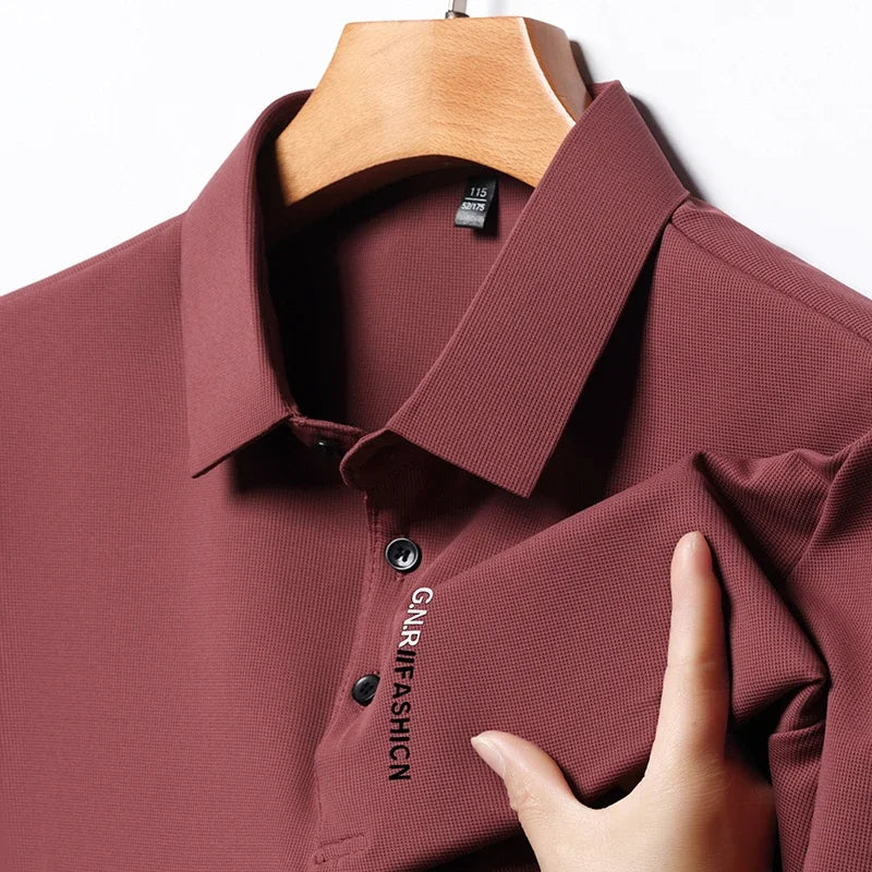 Short Sleeve Solid Colour Polo for Men - VaultHaus
