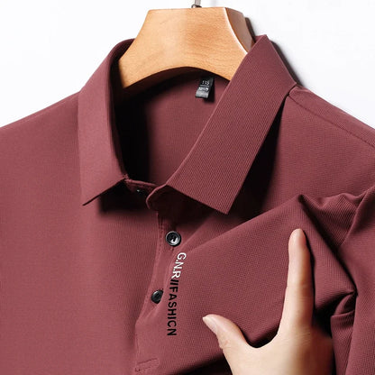 Short Sleeve Solid Colour Polo for Men - VaultHaus