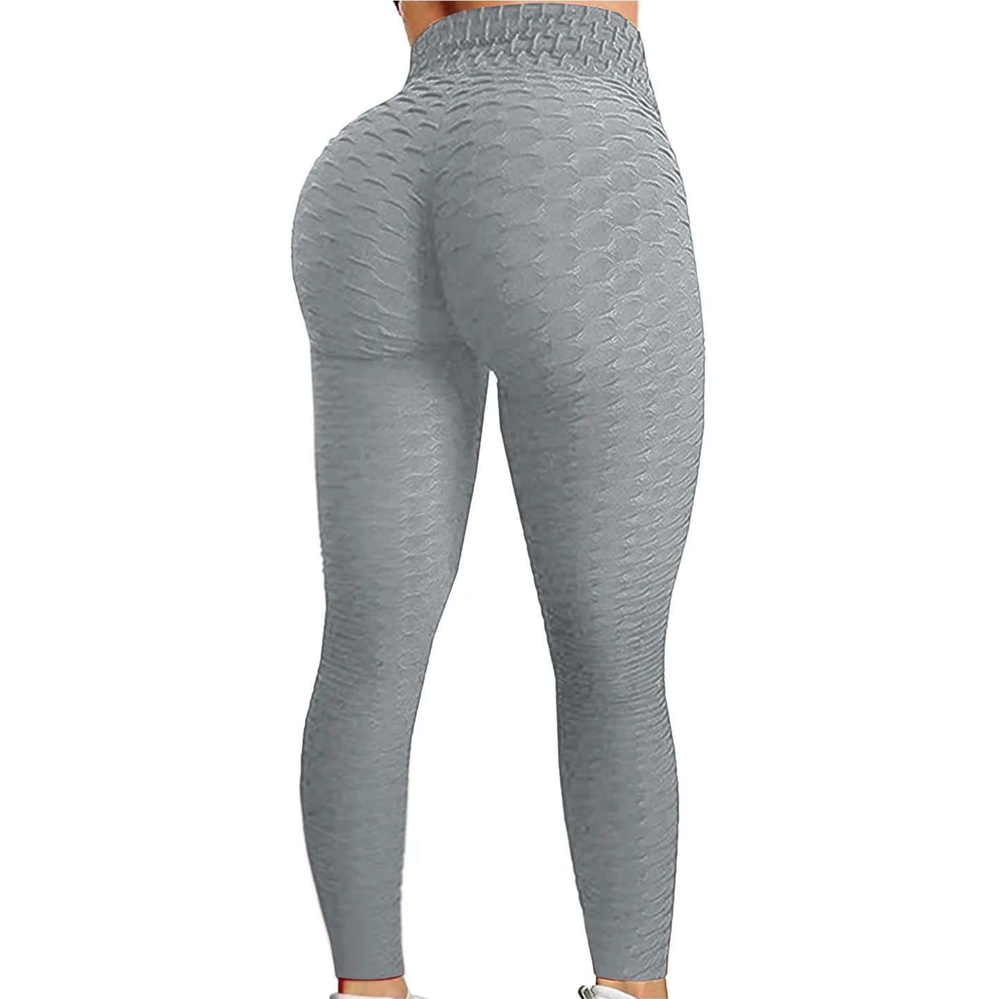 Damen Leggings mit hoher Taille, Yogahose, Bauchkontrolle, schlankmachende Booty-Leggings, Workout, Laufen, Po-Lift-Strumpfhose