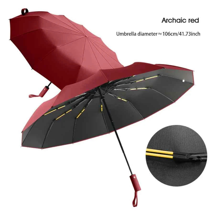 24-Bone Windproof Umbrella: Strong & Anti-UV Sunscreen
