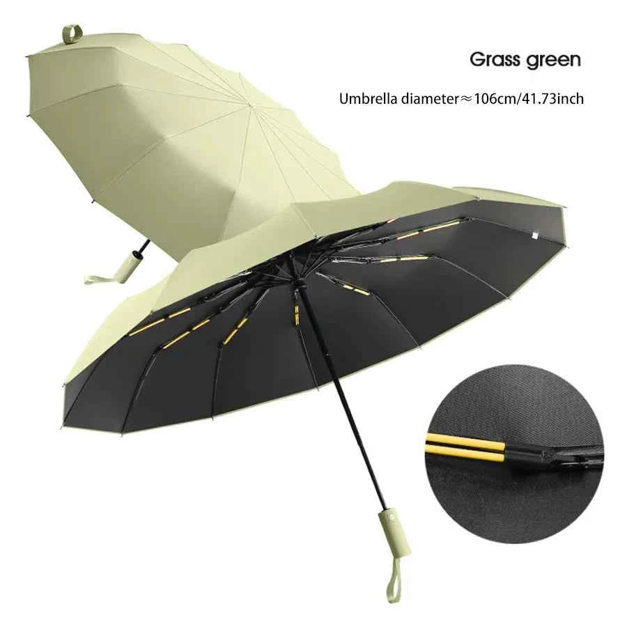 24-Bone Windproof Umbrella: Strong & Anti-UV Sunscreen
