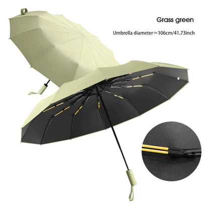 24-Bone Windproof Umbrella: Strong & Anti-UV Sunscreen
