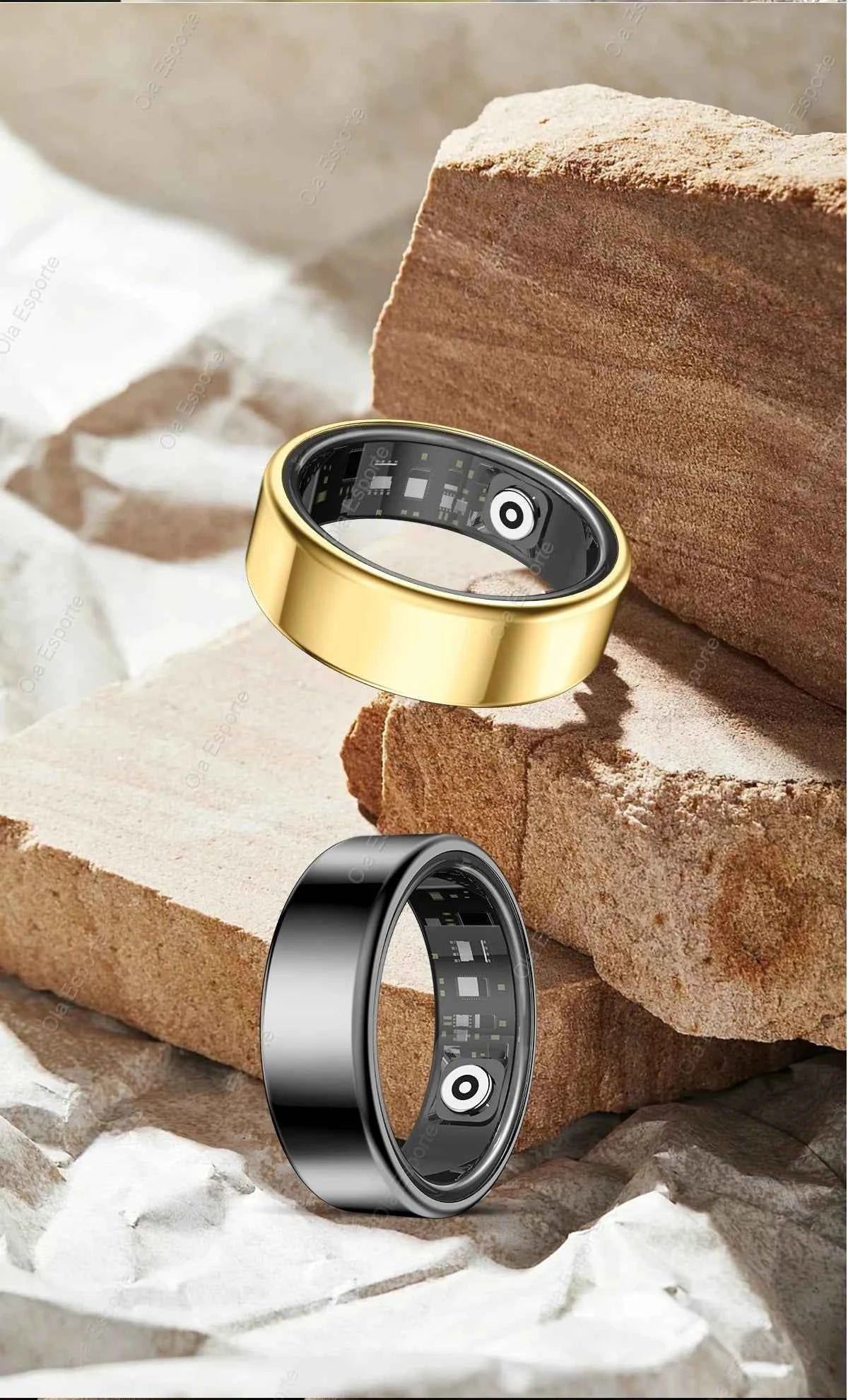 Aura Smart Health Ring: Heart rate, Blood Oxygen & Sleep quality metrics Monitor | Waterproof