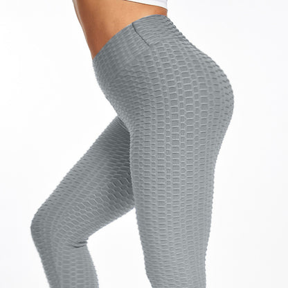 Damen Leggings mit hoher Taille, Yogahose, Bauchkontrolle, schlankmachende Booty-Leggings, Workout, Laufen, Po-Lift-Strumpfhose