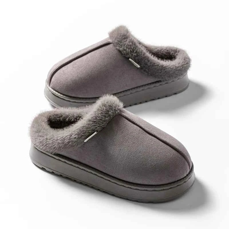 Cozy Fluffy EVA Anti-Slip Winter Slippers - Unisex Comfort