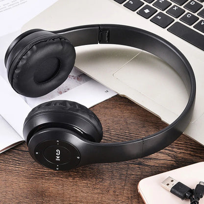 P47 Wireless bluetooth headphone With Mic Noise Cancelling Headsets Stereo Sound Earphones Sports Gaming Headphones Supports PC