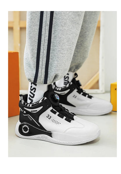 Comfortable Non Slip Lace Up Men's Sneakers - VaultHaus