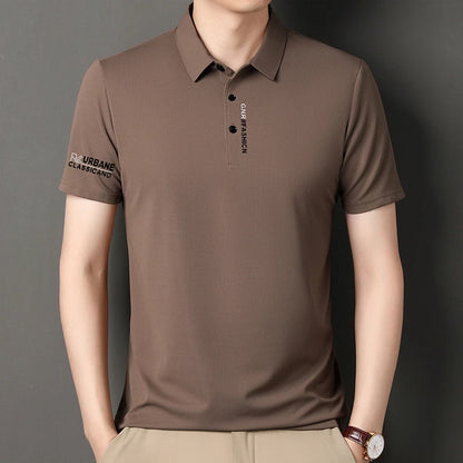 Short Sleeve Solid Colour Polo for Men - VaultHaus