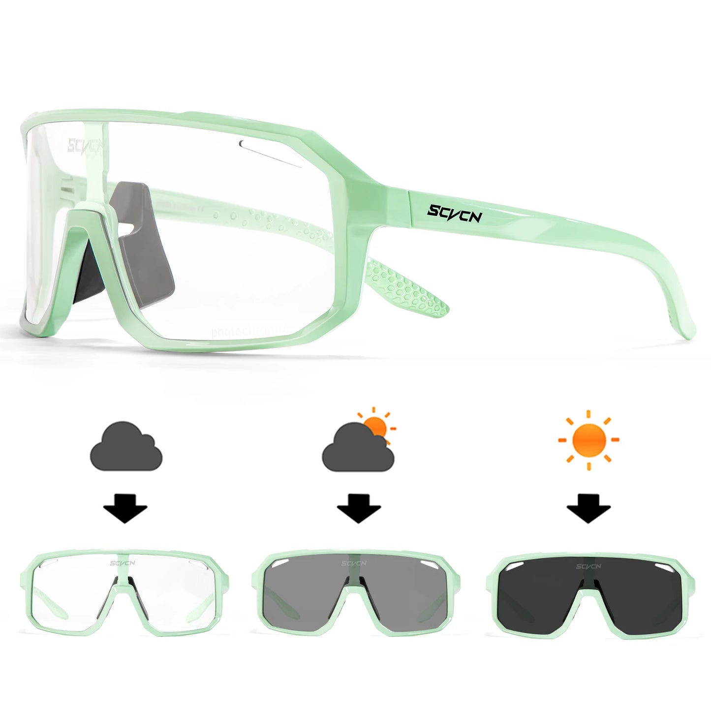 Cycling Glasses Photochromic Sunglasses Men Women Mountain Bike Road Eyewear New Bicycle Riding Outdoor Sports Hiking Goggles - VaultHaus