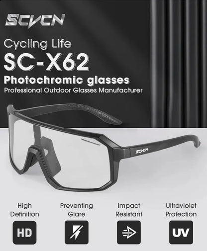 Cycling Glasses Photochromic Sunglasses Men Women Mountain Bike Road Eyewear New Bicycle Riding Outdoor Sports Hiking Goggles - VaultHaus