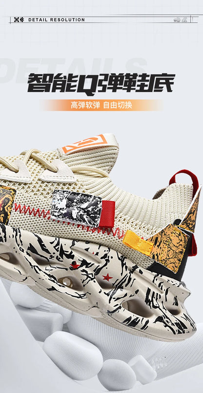 Men's Luxury Sneakers with Bold Artistic Design - VaultHaus