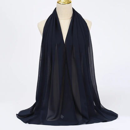 Muslim Chiffon Hijab Scarf - Elegant & Versatile - VaultHaus